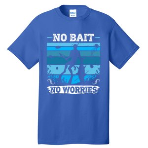 Spearfishing No Bait No Problem Dive Fish Hunt Spear Fishes Gift Tall T-Shirt