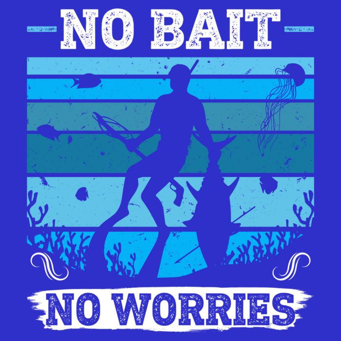 Spearfishing No Bait No Problem Dive Fish Hunt Spear Fishes Gift Toddler T-Shirt
