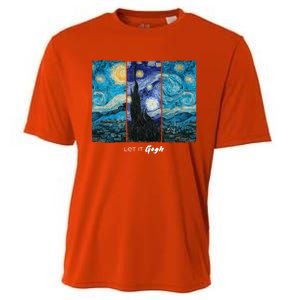 Starry Night By Vincent Van Gogh Let It Gogh Famous Painting Cute Gift Cooling Performance Crew T-Shirt