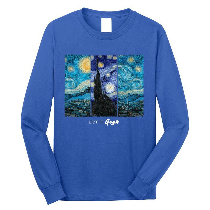 Starry Night By Vincent Van Gogh Let It Gogh Famous Painting Cute Gift Long Sleeve Shirt