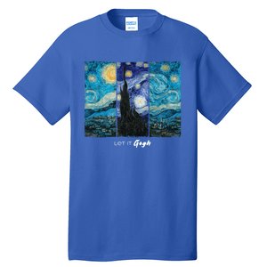 Starry Night By Vincent Van Gogh Let It Gogh Famous Painting Cute Gift Tall T-Shirt