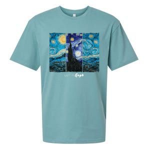 Starry Night By Vincent Van Gogh Let It Gogh Famous Painting Cute Gift Sueded Cloud Jersey T-Shirt