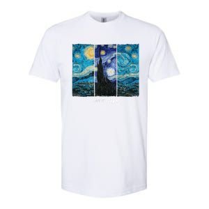 Starry Night By Vincent Van Gogh Let It Gogh Famous Painting Cute Gift Softstyle CVC T-Shirt