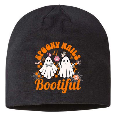 Spooky Nails Bootiful Halloween For Nail Techs Beauticians Premium Sustainable Beanie