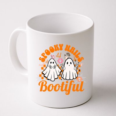 Spooky Nails Bootiful Halloween For Nail Techs Beauticians Premium Coffee Mug