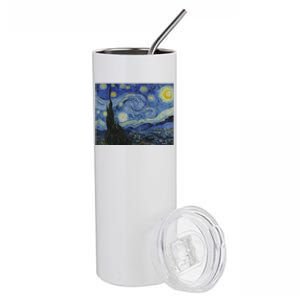 Starry Night By Vincent Van Gogh Famous Painting Gift Stainless Steel Tumbler