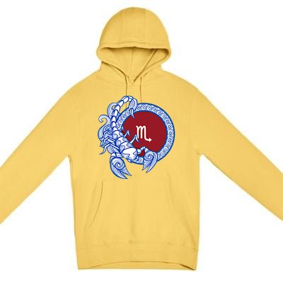 Scorpio November Birthday Gift Zodiac Sign Astrology Gift Premium Pullover Hoodie