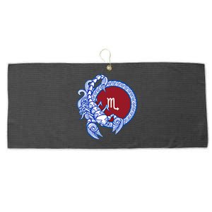 Scorpio November Birthday Gift Zodiac Sign Astrology Gift Large Microfiber Waffle Golf Towel