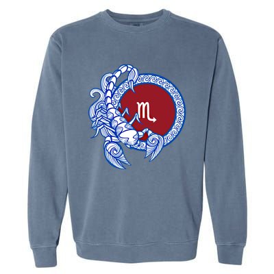 Scorpio November Birthday Gift Zodiac Sign Astrology Gift Garment-Dyed Sweatshirt