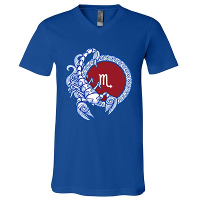 Scorpio November Birthday Gift Zodiac Sign Astrology Gift V-Neck T-Shirt