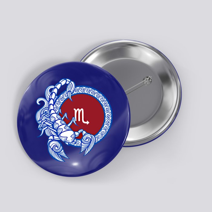 Scorpio November Birthday Gift Zodiac Sign Astrology Gift Button