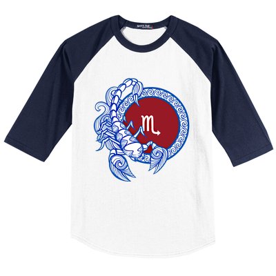 Scorpio November Birthday Gift Zodiac Sign Astrology Gift Baseball Sleeve Shirt