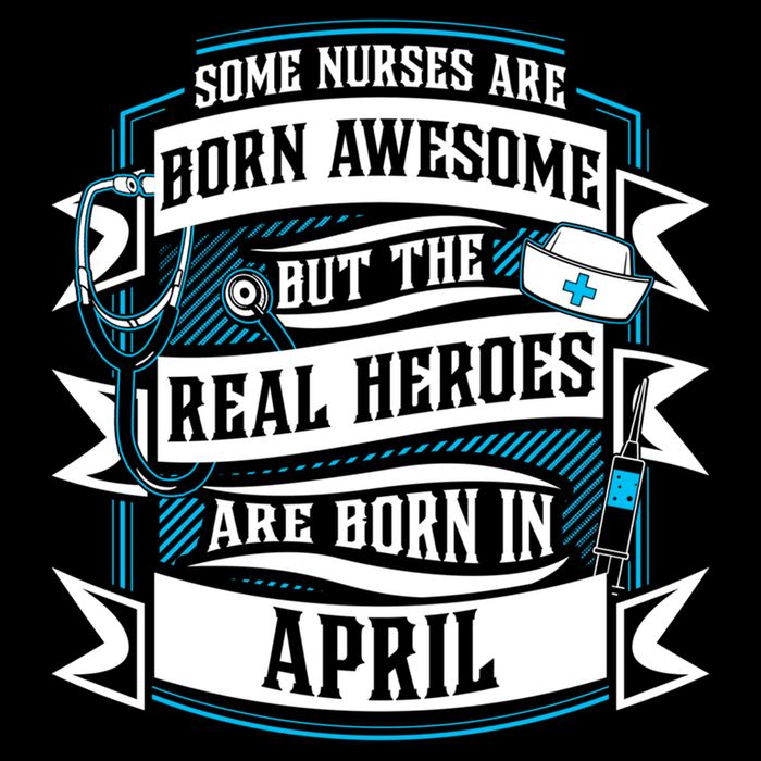 Some Nurses Born Awesome But Real Heroes Born In April Funny Gift Backpack