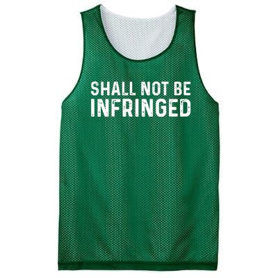 Shall Not Be Infringed Libertarian Second Amendment Pro Gun Mesh Reversible Basketball Jersey Tank