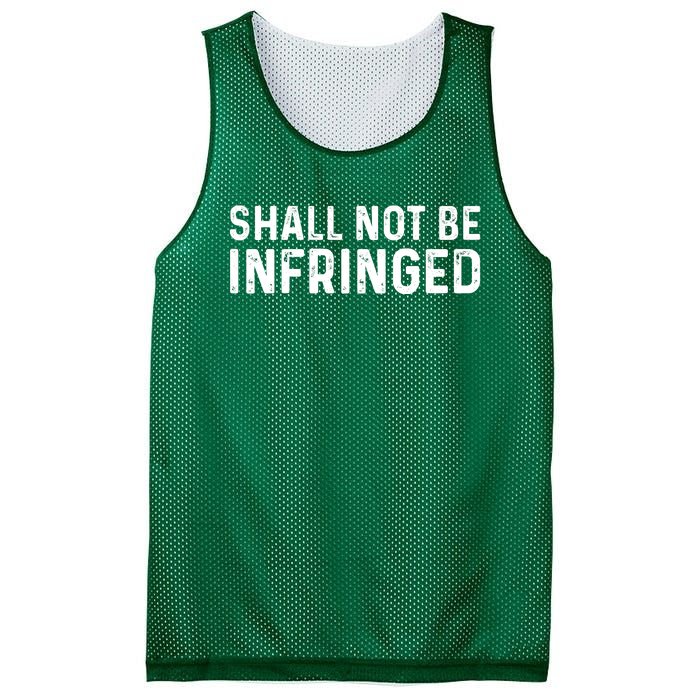 Shall Not Be Infringed Libertarian Second Amendment Pro Gun Mesh Reversible Basketball Jersey Tank