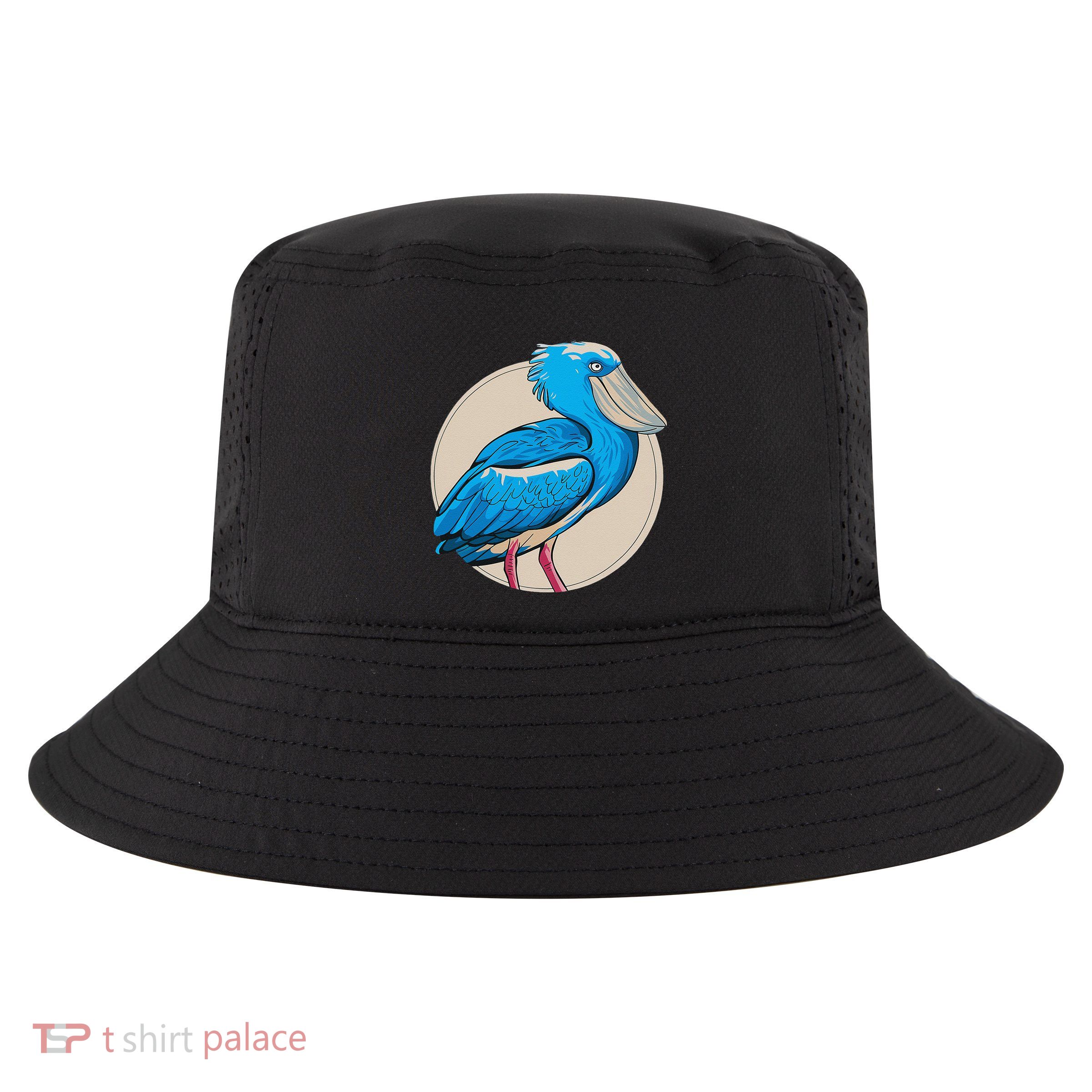 Shoebill National Bird Day Ornithologist Whale Bill Stork Cool Comfort Performance Bucket Hat