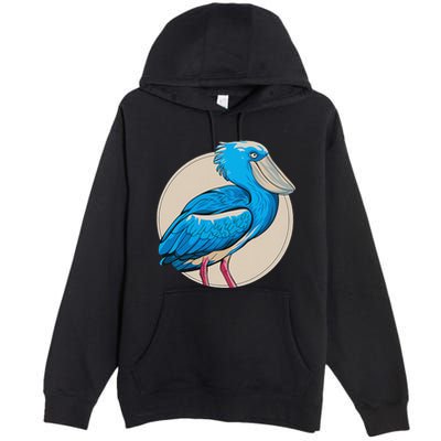 Shoebill National Bird Day Ornithologist Whale Bill Stork Premium Pullover Hoodie