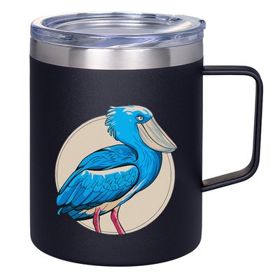 Shoebill National Bird Day Ornithologist Whale Bill Stork 12oz Stainless Steel Coffee Mug