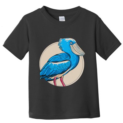 Shoebill National Bird Day Ornithologist Whale Bill Stork Toddler T-Shirt