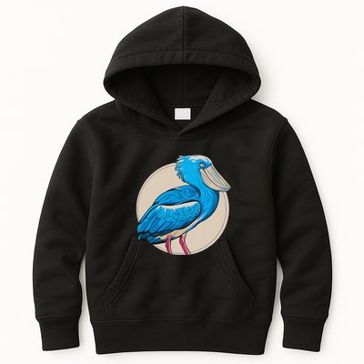 Shoebill National Bird Day Ornithologist Whale Bill Stork Kids Hoodie