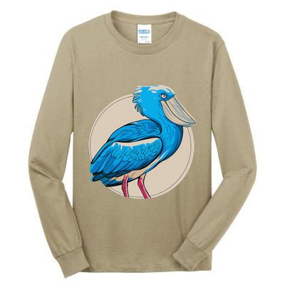 Shoebill National Bird Day Ornithologist Whale Bill Stork Tall Long Sleeve T-Shirt