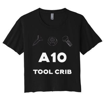 Screw Nut Bolt A10 Tool Crib Women's Crop Top Tee