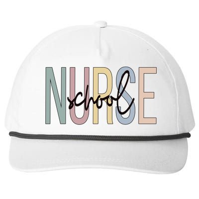 School Nursing Boho School Nurse Gift Snapback Five-Panel Rope Hat