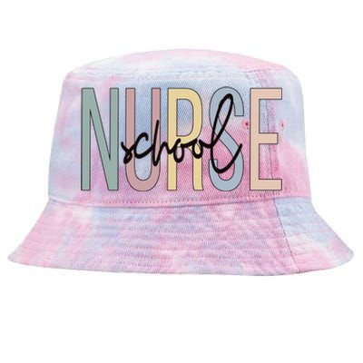 School Nursing Boho School Nurse Gift Tie-Dyed Bucket Hat