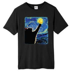 Starry Night Cat Van Gogh Cat Cat Lover Cat Mom Cat Dad Tall Fusion ChromaSoft Performance T-Shirt