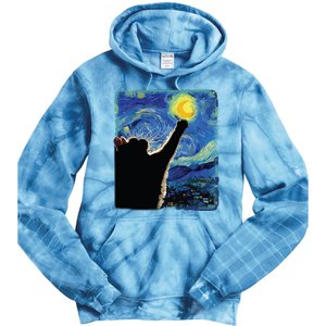 Starry Night Cat Van Gogh Cat Cat Lover Cat Mom Cat Dad Tie Dye Hoodie