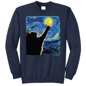 Starry Night Cat Van Gogh Cat Cat Lover Cat Mom Cat Dad Sweatshirt