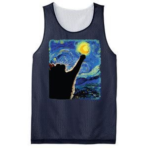 Starry Night Cat Van Gogh Cat Cat Lover Cat Mom Cat Dad Mesh Reversible Basketball Jersey Tank