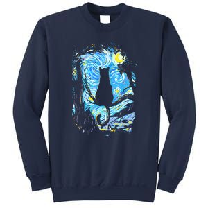 Starry Night Cat Van Gogh Cat Sweatshirt