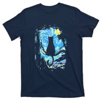 Starry Night Cat Van Gogh Cat T-Shirt