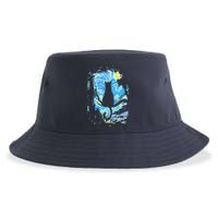 Starry Night Cat Van Gogh Cat Sustainable Bucket Hat