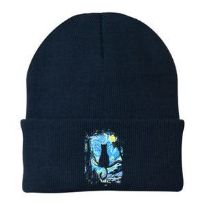 Starry Night Cat Van Gogh Cat Knit Cap Winter Beanie