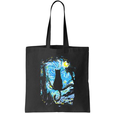 Starry Night Cat Van Gogh Cat Bag