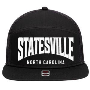 Statesville North Carolina 7 Panel Mesh Trucker Snapback Hat