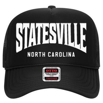 Statesville North Carolina High Crown Mesh Back Trucker Hat