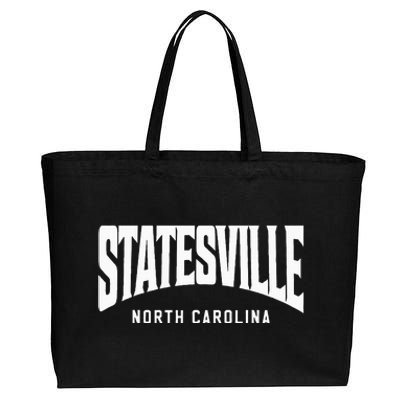 Statesville North Carolina Cotton Canvas Jumbo Tote