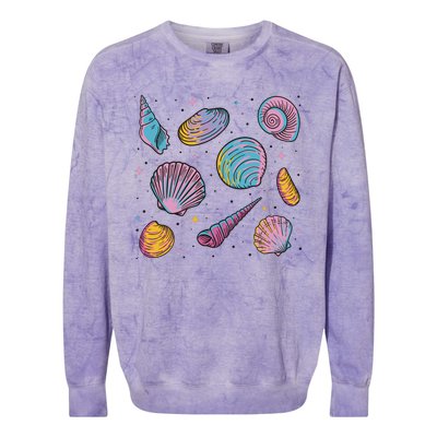 Seashells Nature Colorful Colorblast Crewneck Sweatshirt