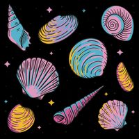 Seashells Nature Colorful Backpack