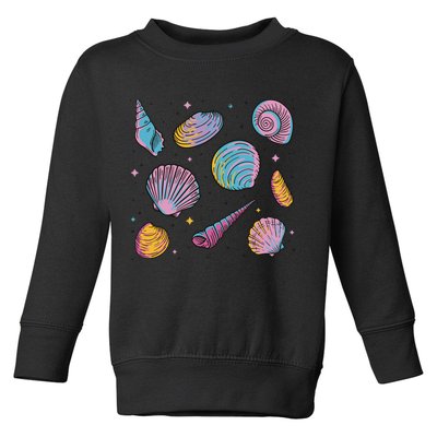 Seashells Nature Colorful Toddler Sweatshirt