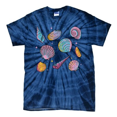 Seashells Nature Colorful Tie-Dye T-Shirt