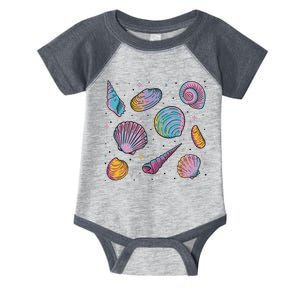 Seashells Nature Colorful Infant Baby Jersey Bodysuit