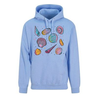 Seashells Nature Colorful Unisex Surf Hoodie