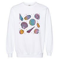 Seashells Nature Colorful Garment-Dyed Sweatshirt