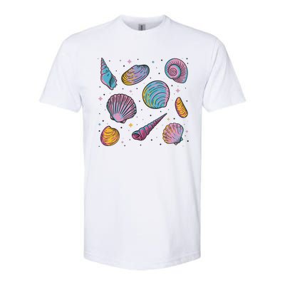 Seashells Nature Colorful Softstyle® CVC T-Shirt