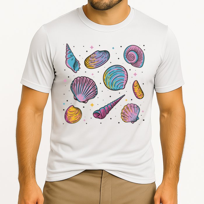 Seashells Nature Colorful Performance Shirt