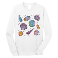 Seashells Nature Colorful Long Sleeve Shirt